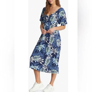 ROXY EVENING DELIGHT DRESS in Mood Indigo Seaside